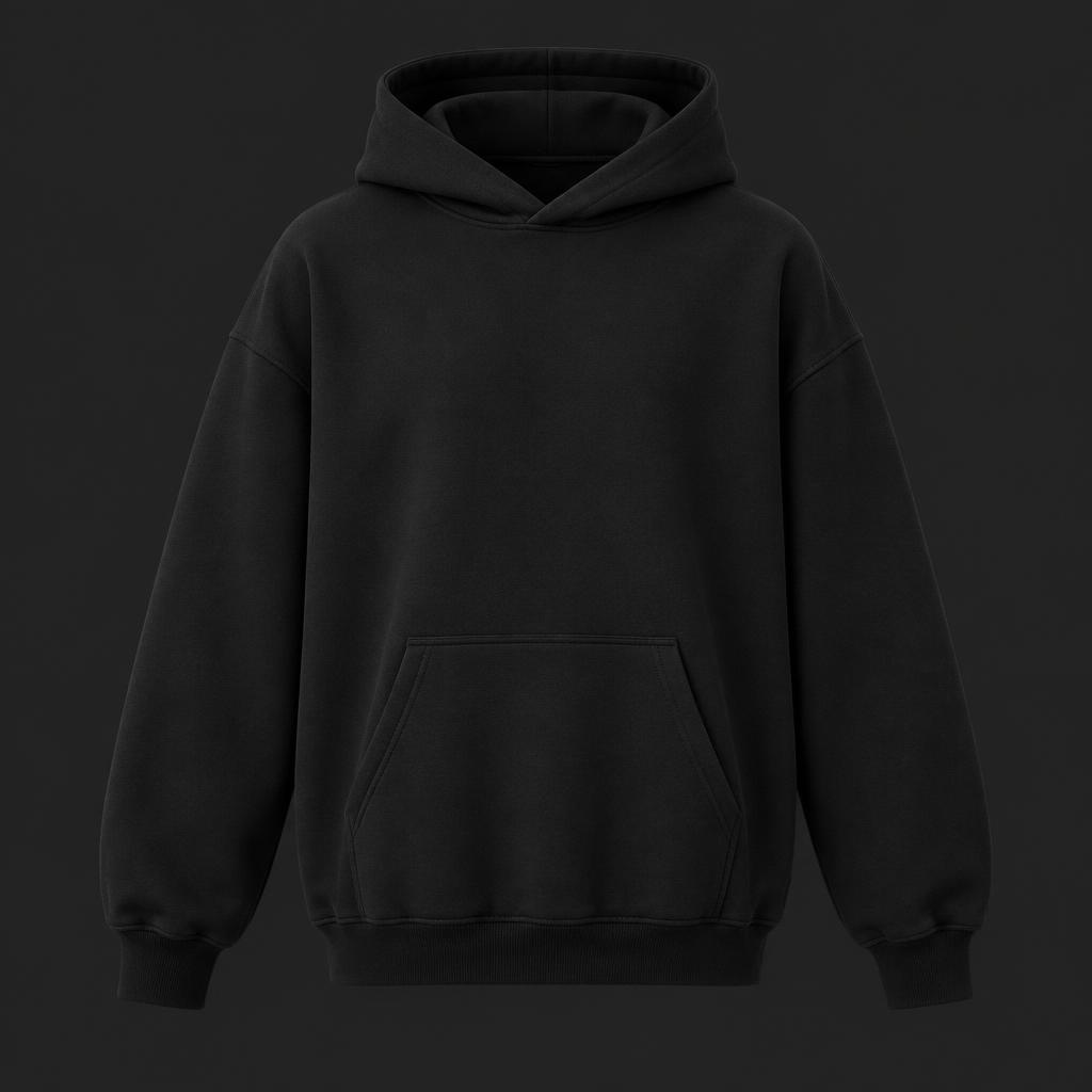 Customizable black hoodie